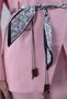 Women's Pink Blazer Jacket Pants Set with Belt Detail Stylish Suit - 4
