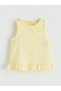 Giyçık Store Yellow Crew Neck Girls' Blouse and Shorts 2-Piece Set - 2