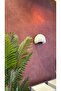 Beton Textured Lightweight Fiberglass Modern New Wall Sconce – Electrically Connected – White - 27 cm - 4