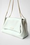 Soho White Chain Strap Detailed Crossbody and Shoulder Bag - 4