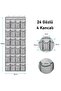 Behind-The-Door Shoe Organizer 24 Compartments – Hanging Closet Organizer with 4 Hooks Gray - 7