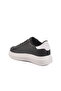 Black and White Lace-Up Women's Sneaker - 4