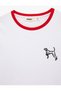 Cotton Lu Slim Fit Short Sleeve Crew Neck Dog Embroidery Detailed T-Shirt - 5