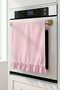 Decorative Ruffled Pink Oven Cover – Water-Repellent P Cotton Blend 43X50 cm
