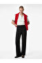 Crepe Palazzo High Waist Fabric Trousers - 2