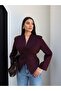 Waist Tie Detailed Blazer Jacket - 4