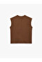Regular Fit Cotton Lu Crew Neck Sleeveless T-Shirt - 4