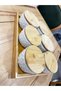 Esterhomedecor 6-Piece Porcelain Breakfast Set with Wooden Lid and Tray - 2