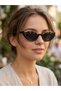 Half Half Oval Framed Black Sunglasses Uv400 Protection 2026 New Luxury Model