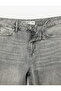 Cotton Normal Waist Buttoned Straight Leg Denim Trousers - Straight Fit Jean - 7