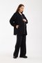 73037- Tie-Detail Turtleneck Stretchy Combed Cotton Maternity Clothing Set - 3