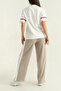 Women's Ara Paneled Modal Fabric Short Sleeve Tracksuit Set - 4