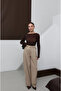 High Waist Wide Leg Palazzo Pants Stone - 4