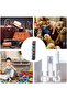 Behind-The-Door Organizer 6-Compartment Hanging Cabinet Organizer Multi-Purpose Behind-The-Door Shelf Gray - 5