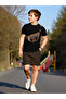 Boys Black Graphic Print T-Shirt and Shorts Set