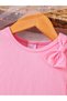 Girls Pink Frill Sleeve Top and Floral Print Shorts Set - 3