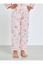 Girls Floral Print Button Front Shirt and Pjyama Set - 4