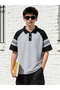 Boys Color Block Polo T-Shirt and Shorts Set - 5