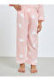 Girls Heart Print Shirt and Pyjama Set - 4