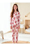 Girls Cherry Print T-Shirt and Pyjama Set - 5