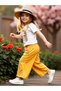 Girls Graphic Print T-Shirt and Trousers Set - 3