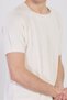 Men's Collar Ribbed Knitwear T-Shirt - Ecru - 3