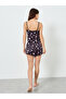 Black Heart Print Cami and Shorts Set - 5