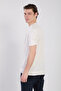 Men's Mock Neck Knitwear T-Shirt - Ecru - 5