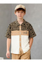 Teen Boys Color Block Shirt and Shorts Set - 5