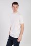 Men's Mock Neck Knitwear T-Shirt - Ecru