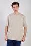 Men's crew neck Oversized t-shirt - stone