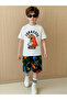 Kids Graphic Print T-Shirt and Shorts Set - 4