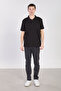 Men's Needle Detail Interlock T-Shirt - Black - 4