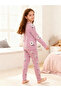 Girls Pink Daisy Print T-Shirt and Pyjama Set - 7