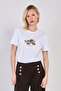 Women's Summer Printed T-Shirt - White