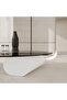 Modern Glass Coffee Table 100 × 100 cm Black Metal Base - 4