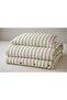 Natural Striped Muslin Duvet Cover Set Double Size Organic - 3