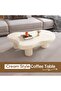 Modern Irregular Coffee Table Beige - 2