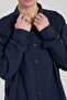 Men's Regular Fit Shirt - Navy Blue - 3