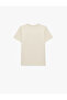 Cotton Short Sleeve Crew Neck Printed T-Shirt - 4