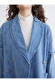 Özmarka New Season Double-Breasted Collared Women's Jean Jacket - 3