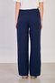 Women's Beli Tie-Detail Loose Trousers with Cotton Pockets - Navy Blue - 4