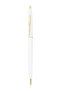 The Klasis 2 (Golden Yellow Line) Metal Case, Ballpoint Pen, (with Blue Cartridge), White