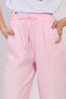 Women's Beli Tie-Detail Loose Trousers with Cotton Pockets - Pink - 5