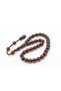 Hakkı Usta Signed Sphere Cut Ankle Length Brown Crimping Amber Prayer Beads - 4