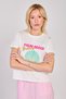 Women's Palm Beach Written T-Shirt - Ecru - 2