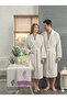 Zena Unisex Cream Towel Bathrobe Set of 4 - 3