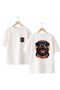 Rottweilers Back and Chest Printed 100% Cotton Oversized Loose Fit Regular Fit Crew Neck T-Shirt