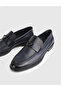 Lwazi Genuine Patterned Leather Navy Blue Men's Classic Shoes - 2