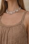 Women's Embroidered Long Dress with Straps – Italian Model Loose Summer Dress with Knitted Strap Detail (Stand - 3